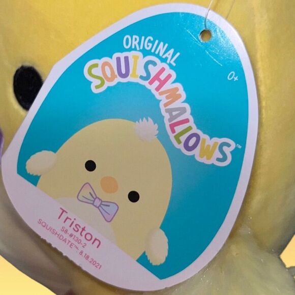 NWT Easter 2022 Squishmallow 8" Triston The Chick Plush Squishmallows - Picture 2 of 4